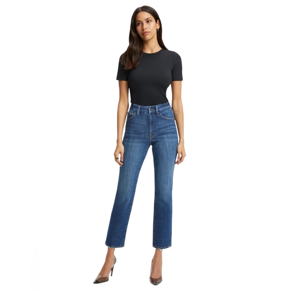 Good American Good Legs Straight Jeans